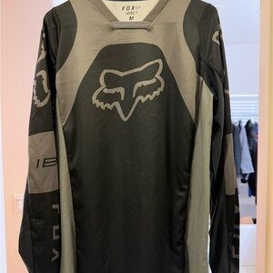 Fox Men's Black and Gray Shirt